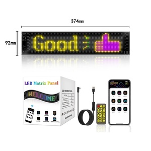 2024 phụ kiện xe hơi 5V uốn cong mỏng ma trận Bảng điều chỉnh <span class=keywords><strong>LED</strong></span> quảng cáo xe Dải thông minh Flex <span class=keywords><strong>LED</strong></span> màn hình hiển thị đồ chơi với di chuyển tin nhắn dấu hiệu - Product Image 4