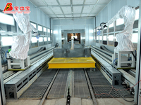 Ligne de production de revêtement de structures en acier lourd clé en main BZB, ligne de pulvérisation automatique