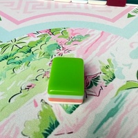 Jeu de Mahjong Américain 4 couches style Gelée Verte, thème Noël, tuiles finies et vierges, personnalisation optionnelle, vente en gros et au détail, MOQ 1