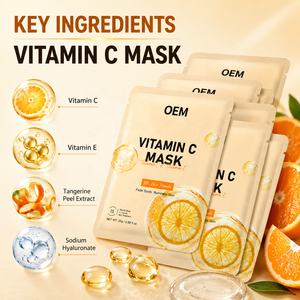 Mascarilla <span class=keywords><strong>Facial</strong></span> Blanqueadora con Vitamina C al por Mayor, <span class=keywords><strong>Precio</strong></span> de Proveedor, Antioxidante, Iluminadora, Reduce <span class=keywords><strong>Manchas</strong></span> Oscuras, Hidratante - Product Image 5