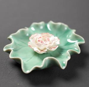 Céramique lotus forme d'encens bâtons <span class=keywords><strong>plaque</strong></span> - Product Image 3