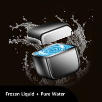 Accessoires de bar 6 pièces PP boîte Logo personnalisé pierres de refroidissement du vin glaçons en métal cubes de whisky réutilisables en acier inoxydable