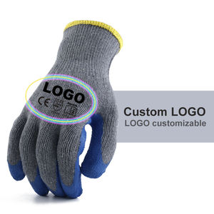 Guantes de algodón de calibre 10, recubiertos de látex, antideslizantes, impermeables, OEM EN388, guantes de seguridad baratos para el trabajo - Product Image 3