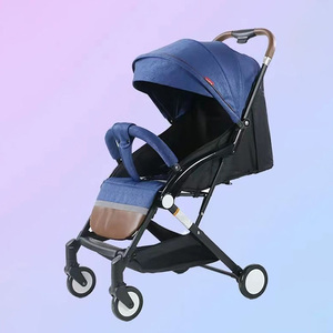 Bán Chạy Nhất Xe Đẩy Em Bé Một Chân Phanh Kép Nhanh Chóng Bánh Xe Phía Sau Tháo Rời Có Thể Tháo Rời Phía Trước Bumper-Kim Loại Bền Khung Nhựa - Product Image 3