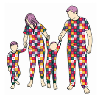 Nouveaux pyjamas de Noël personnalisables pour la famille, en coton, imprimé Noël, pour adultes, femmes, hommes, enfants, ensemble de pyjamas assortis en bambou de haute qualité