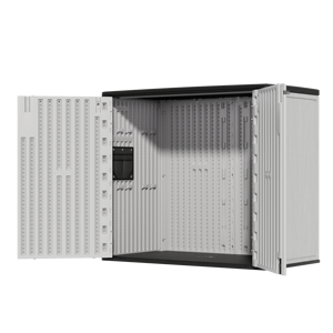 Armário de Armazenamento Externo de 37 Cu.ft (860 Litros) em HDPE, Caixa de Armazenamento para Jardim à Prova d'Água - Product Image 1