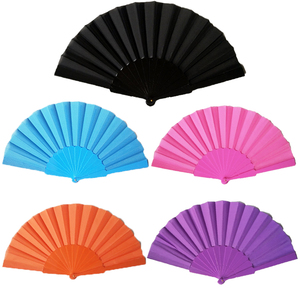 Hot Bán 23Cm * 42 Cm Xách Tay Gấp <span class=keywords><strong>Fan</strong></span> Nhựa Tay <span class=keywords><strong>Fan</strong></span> Tùy Chỉnh In - Product Image 1