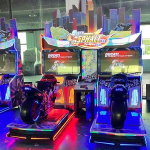 Full Motion Large Arcade Racing Game <b>Machine</b> Double Player New Motorcycle <b>Amusement</b> Hall Equipment 5DX - Product Image 3