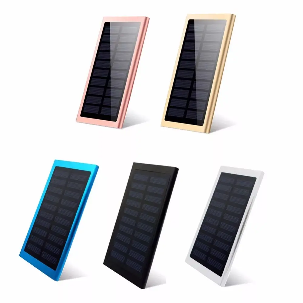 New Design Solar Power Bank External Battery Charger 20000mAh Power Bank For iPhone 7 Charger