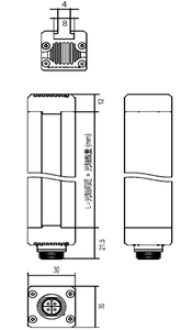 Mujia an toàn quang điện rèm cảm biến Crossfire chế độ 13mm độ phân giải 25mm Khoảng cách trục quang 10-30V 0.2-3m phạm vi cảm biến - Product Image 6