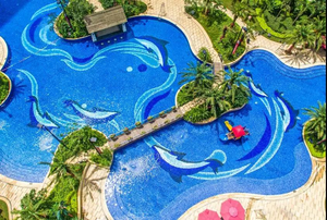 Mosaïque en céramique de porcelaine en forme de dauphin, directement de l'usine, pour carrelage de piscine - Product Image 2