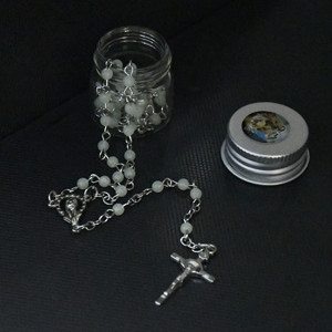 Collar personalizado de alta calidad, cadena de catolismo religioso, Collar de plata con cuentas de cruz, para rezar - Product Image 6