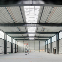 Bâtiments industriels à structure en acier à double pente K-Span à vendre avec systèmes hydroponiques