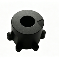 Support de liaison en aluminium anodisé noir usiné sur mesure par CNC pour équipement d'automatisation