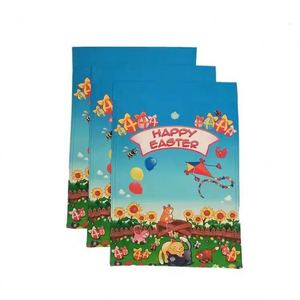 Hot Sale Double Sided Linen Letterpress Printed Happy <b>Easter</b> Spring Custom Garden Flag Portable Hanging for Yard Decoration - Product Image 3