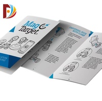 Impression personnalisée de dépliants, brochures, livrets, manuels d'instructions, prospectus, menus pliants en papier couché A4 avec logo
