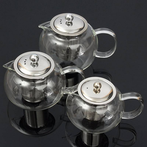 Tetera de 650 ml para Té Helado, Personalizada, de Vidrio Transparente Resistente al Calor, con Infusor de Té Suelto Extraíble - Product Image 3