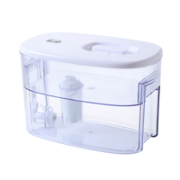 Carafe filtrante compatible au charbon actif 3,5 L, pour eau alcaline et osmose inverse, pour l'extérieur