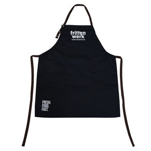 Tablier réglable avec sangle de cou et poche avant, idéal pour le personnel de restaurant, café, cuisine et traiteur, uniforme de travail - Product Image 2