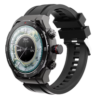 Reloj Inteligente Personalizado OEM para Hombre, Correa de Goma Negra, AMOLED, Frecuencia Cardíaca, Presión Arterial, SpO2, Personalización de Logotipo, Regalo Empresarial, 4 Días de Batería