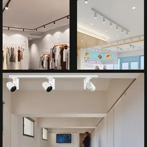BENHAO LED Track Light For Commercial Clothing Store Home Restaurant Background Led Ceiling Lamp COB Rail Type Spotlight