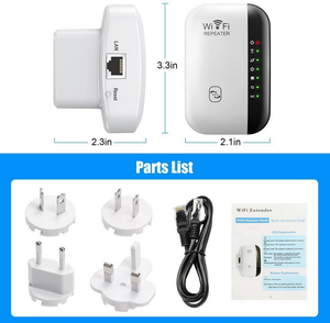 Mini repetidor WiFi <span class=keywords><strong>Plug</strong></span> & <span class=keywords><strong>Play</strong></span> con cobertura de señal completa punto de acceso inalámbrico WiFi enrutador amplificador de señal - Product Image 6