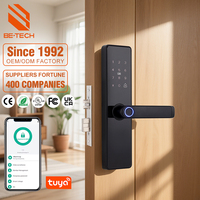 Serrure intelligente WiFi pour la maison Code d'empreinte digitale Verrouillage de porte en bois et aluminium avec mot de passe