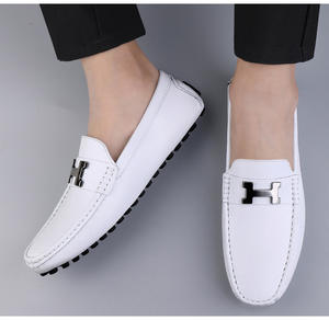 Chaussures Oxford décontractées pour hommes, style rétro britannique, en cuir véritable et maille, à lacets, antidérapantes, respirantes, légères et souples - Product Image 1