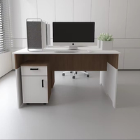 Bureau d'étude moderne de luxe modulaire pour étudiants Bureau d'ordinateur en bois durable pour la maison et le bureau avec assemblage facile