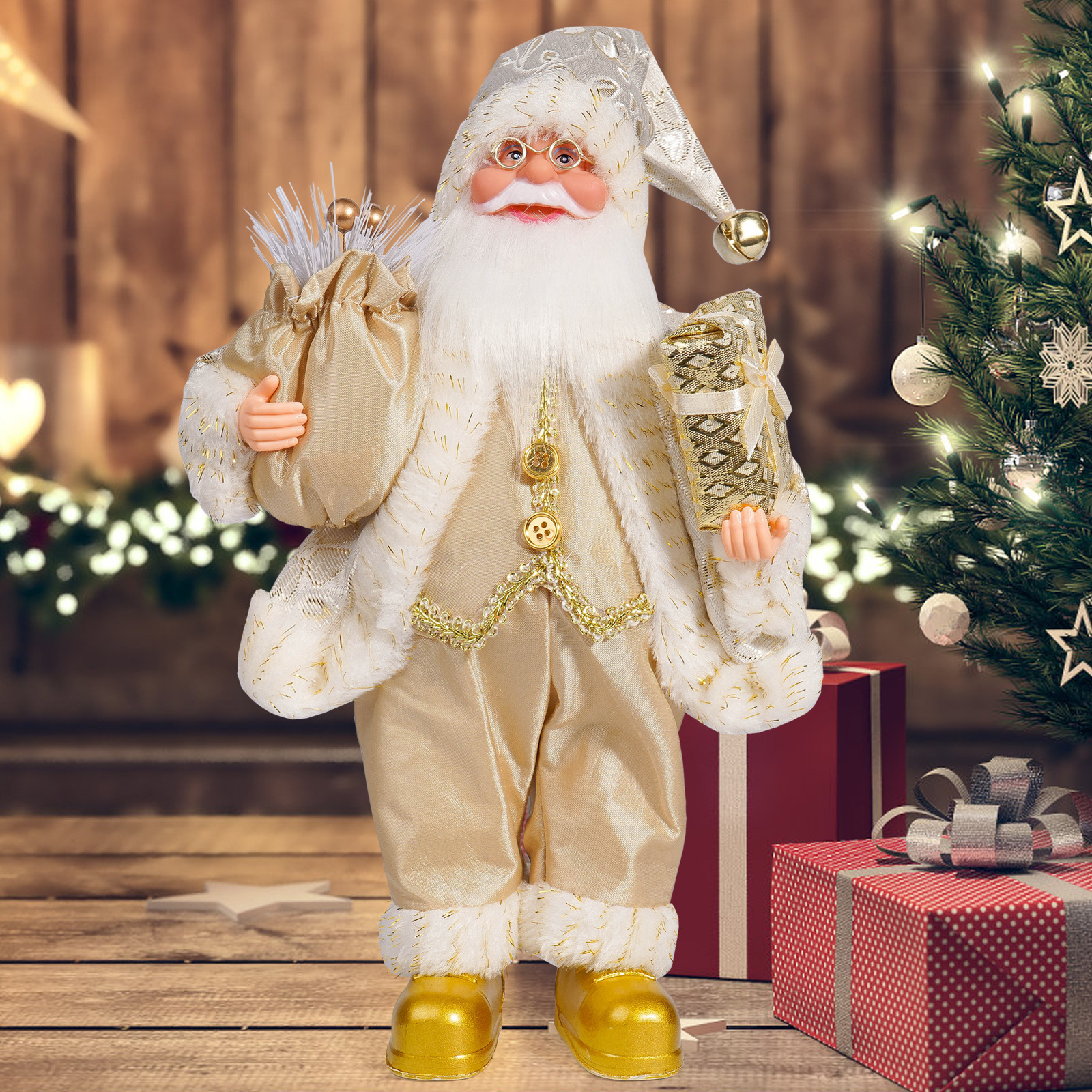 Golden santa claus