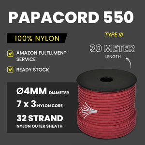 Reino Unido Paquete Mega Ultimate de Paracord 550, 40 Rollos de 100 Pies Cada Uno, ENVÍO GRATUITO, Paracord 100% Nailon Tipo III de 4mm con 40 Colores - Product Image 2