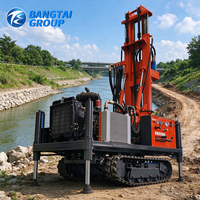 Foreuse hydraulique rotative portable à moteur diesel pour puits d'eau, équipement de forage direct usine pour projets de nappe phréatique