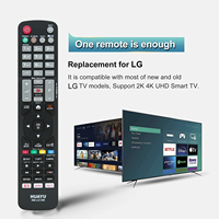 Control Remoto de TV HUAYU RM-LG1399 de Material ABS con Código Fijo para Smart TV 4K con Netflix y Prime Video