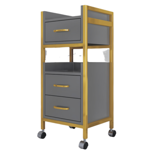 Barber shop <b>tool</b> cart, hair salon dedicated <b>tool</b> stand, multi-functional storage rack, beauty salon hair cabinet salon - Product Image 2