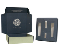 Emballage plat en carton pour shampooing de luxe personnalisé pour traitement des cheveux, boîtes d'expédition cadeau