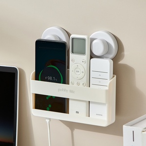 Support OEM Wall Mounted Plastic Remote <b>Control</b> <b>Holder</b> Multi-Slot Desktop Storage Tray for Household - Product Image 1