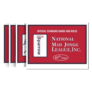 Cartes de Mahjong transfrontalières 2026 US – Cartes de notation et de règles en plastique imperméable pour 4 joueurs - Product Image 5
