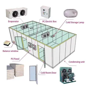 Small Monoblock Cold Storage Room Blast Freezer Cool Room for Meat/Seafood/Vegetables/Fruit