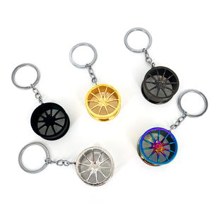 自動車スポーツホイールブレーキキーチェーンキーチェーン & キーリングカスタムメタル3Dギフト無料サンプル - Product Image 4