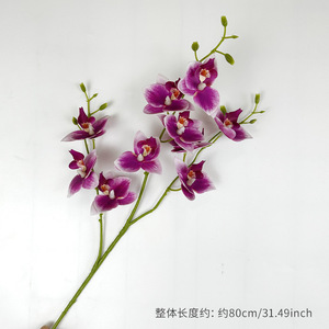 กล้วยไม้ฟาแลนนอปซิสประดิษฐ์ 80 ซม. ดอกไม้พลาสติกผ้าไหม คุณภาพสูง เหมาะสำหรับตกแต่งงานแต่งงานในร่ม - Product Image 6