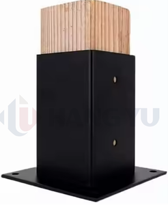 Kit <span class=keywords><strong>de</strong></span> supports <span class=keywords><strong>de</strong></span> pergola en <span class=keywords><strong>bois</strong></span> surélevé 4x4 6x6 8x8 Extension d'épaule <span class=keywords><strong>de</strong></span> poteau en acier facilement assemblé moderne - Product Image 6