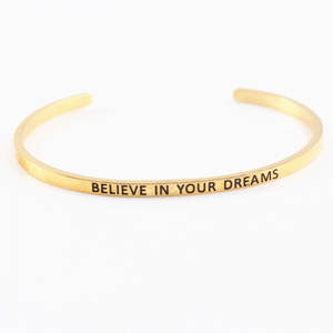 Pulsera y brazalete de moda de acero inoxidable 316L resistente al agua y al deslustre, pulseras inspiradoras para mujeres y hombres - Product Image 2