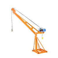 Grue de Levage Électrique Mini Chèvre d'Atelier Moteur 500 kg 1 Tonne pour Chantier Extérieur