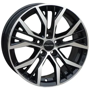 Llantas de aleación F80A16 para coche, 15, 16, 17, 18 pulgadas, ET 40 a 45, 5x100, 5x112, 57,1, 67,1, negro, buena calidad, diseño original