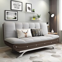 Sofá Cama Plegable Multifuncional Doble de Tela Ahorrador de Espacio Económico para Apartamentos Pequeños Hoteles y Sala de Estar