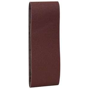 BOSCH - 2609256188 Jeu de bandes abrasives pour ponceuses à bande, qualité rouge 60x400mm (3 pièces) -EAN 3165140387910 ABRASIFS - Product Image 1