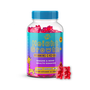 Gomitas para el Crecimiento en Altura Haccp, Suplemento Natural para el Crecimiento y Desarrollo de Niños y Adolescentes, Vitamina D, K, Calcio - Product Image 1