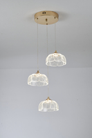 Stilvolle Moderne LED Eisen & Glas Hängelampe Pendelleuchten mit 3-Jahres-Garantie für Hotel-Schlafzimmer