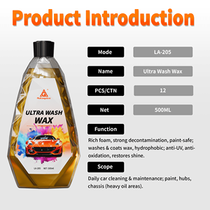 Líquido de Lavado con Cera de Silicio Orgánico, Espuma Rica, Descontaminación, Protección Anti-UV, Oxidación, Revestimiento Hidrofóbico para Champú de Lavado de Autos - Product Image 3