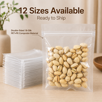Sacs Ziplock Entièrement Transparents à Fond Plat, Haute Clarté, pour Présentation et Rangement de Biscuits, Herbes, Bonbons, Thé - Vente en Gros